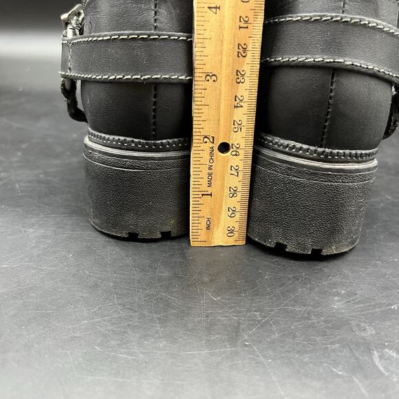 Harley Davidson Womens Size 6M Tegan Lace Up Leather Boots D84424 Black - Picture 9 of 15